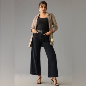 Anthropologie Colette Black Wide Leg Jeans